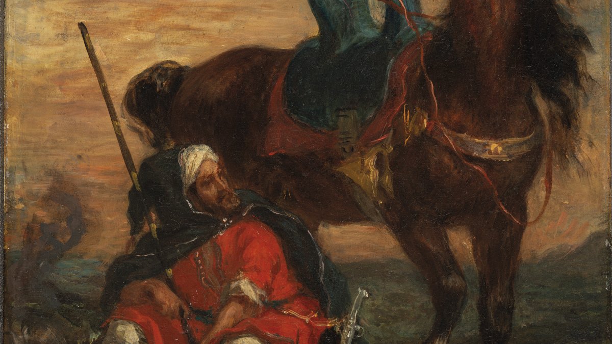 Arab Rider - Delacroix, Eugène. Museo Nacional Thyssen-Bornemisza